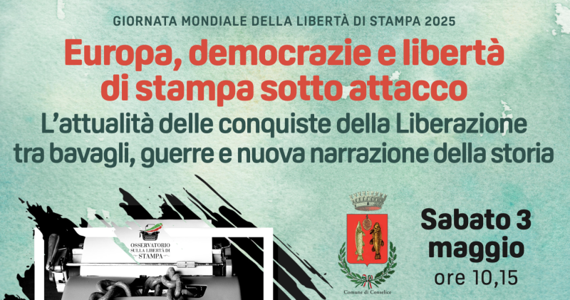 Convegno dedicato alla libertà di stampa a Conselice